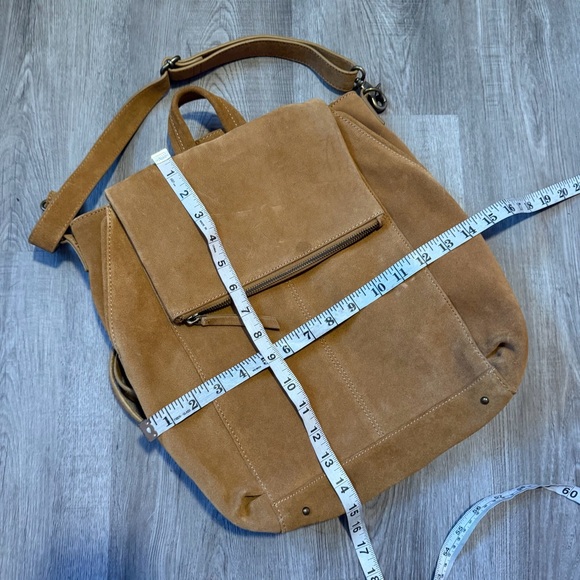 Free People Camilla Tan Suede Leather Women's Backpack - Picture 4 of 10
